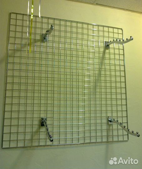 Бу сетка/решётка 1*1 м хром