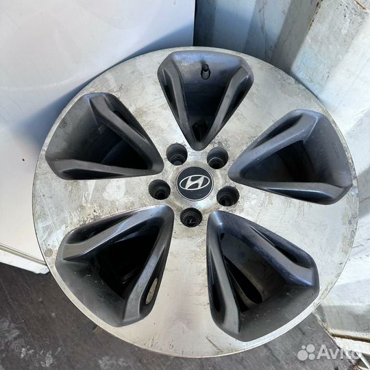Литые диски r18 на hyundai santa fe