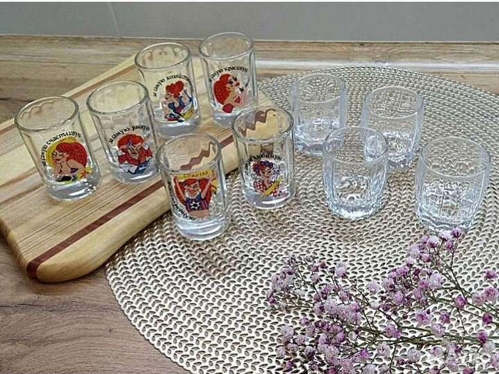 Стопки стаканы рюмки