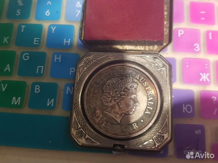 Монеты серебро 1 доллар кукобара