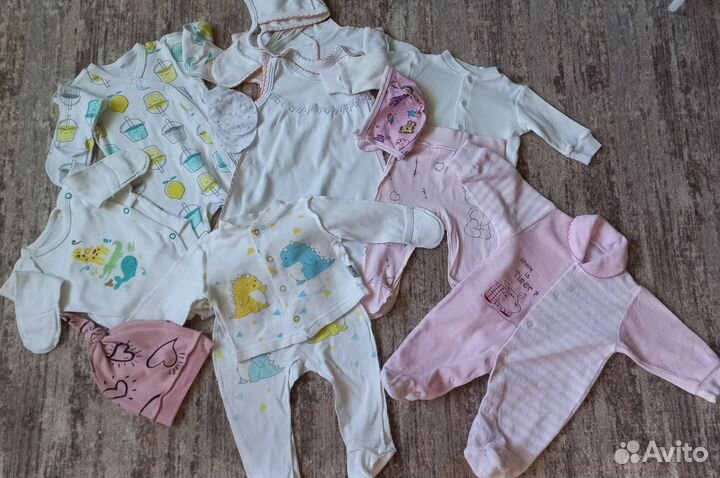 Детские вещи пакетом на девочку 56,62