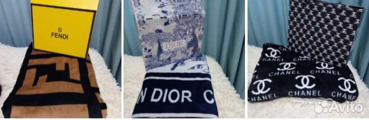 Пледы louis Vuitton Chanel Fendi Dior