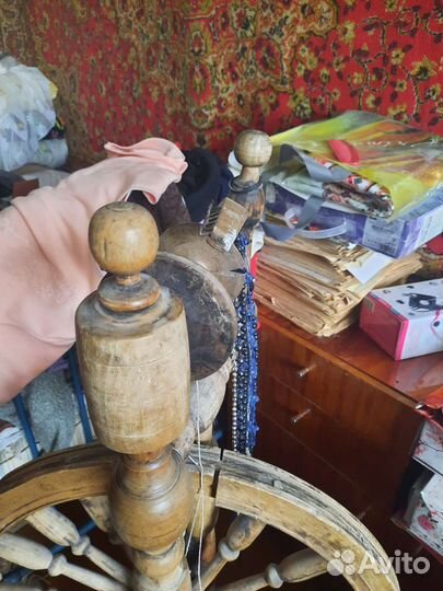 Прялка деревянная старинная