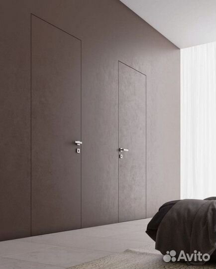 Скрытая межкомнатная дверь под покраску