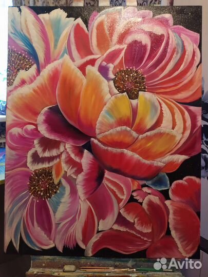 Картина маслом. интерьерная