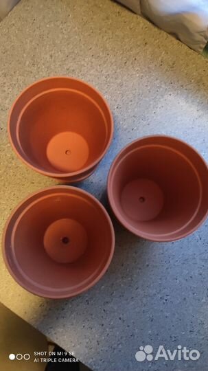 Цветочный горшок с поддоном керамика