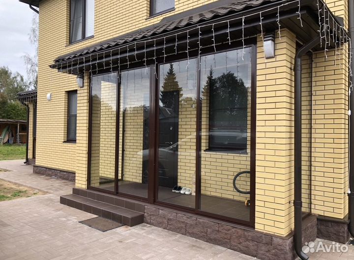 Раздвижные алюминиевые окна, двери