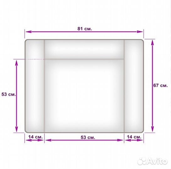 Матрас на пеленальный комод