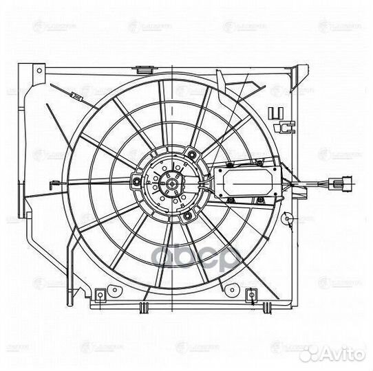 Э/вентилятор охл. с кожухом для а/м BMW 3 (E46)