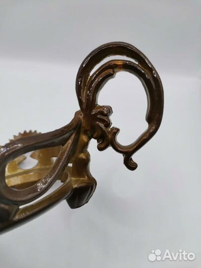 Конфетница ваза Хрусталь Аллюминий СССР