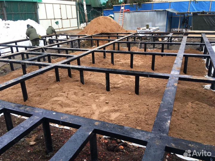 Винтовые сваи с монтажом