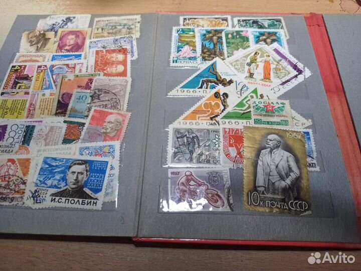 Почтовые марки СССР в альбоме