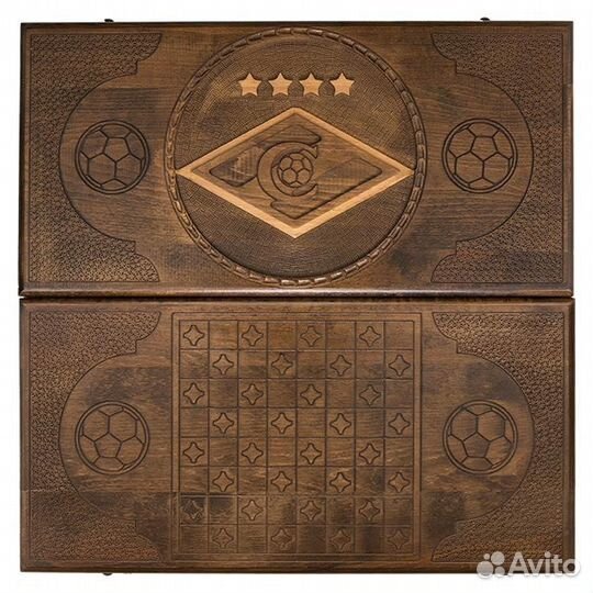 Нарды резные Спартак 62 х 64 см бук Армения 62706