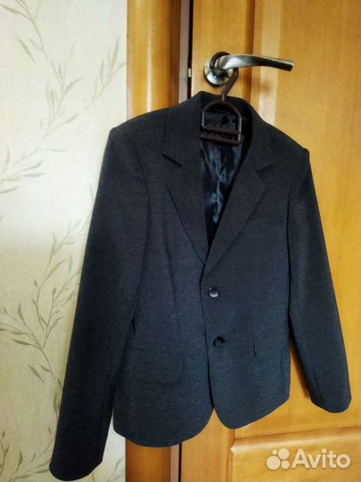 Пиджак школьный для мальчика 140