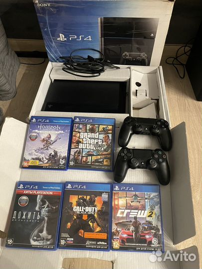Sony Playstation4 +125 игр+2 геймпада