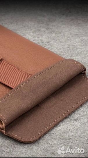 Универсальный кожаный чехол для телефона (новый, в