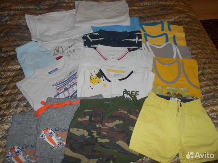 Футболки, майки, поло, шорты 104р, 110р, 116р, 122