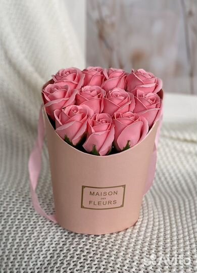 Букет из мыльных роз на день учителя