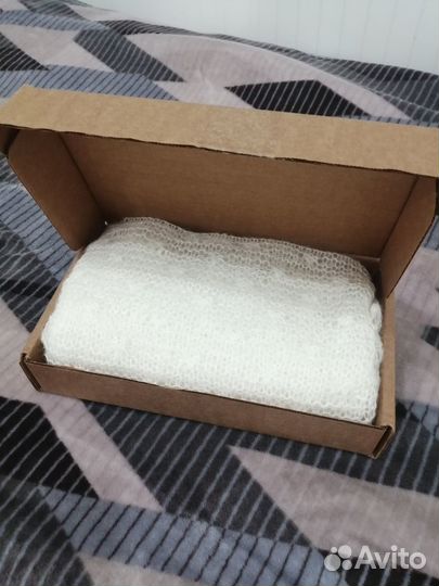 Пуховый платок паутинка