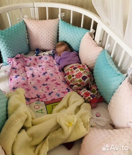 Подушки бортики для кроватки