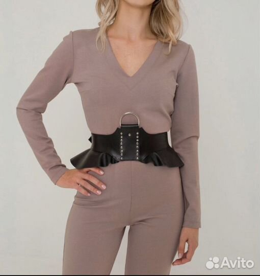 Пояс баска натуральная кожа