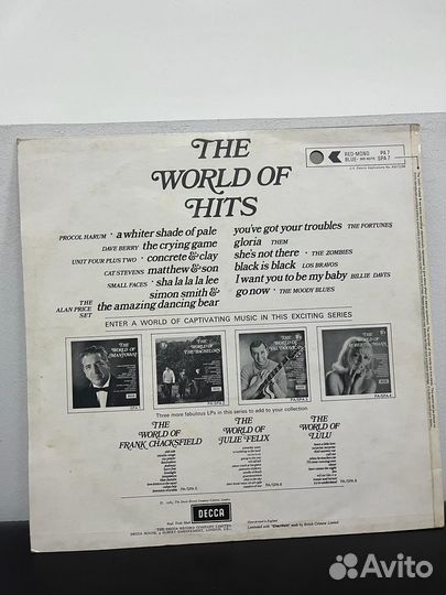 The world of hits England винил
