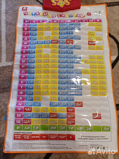 Говорящий букваренок и читаем по слогам музыкальны