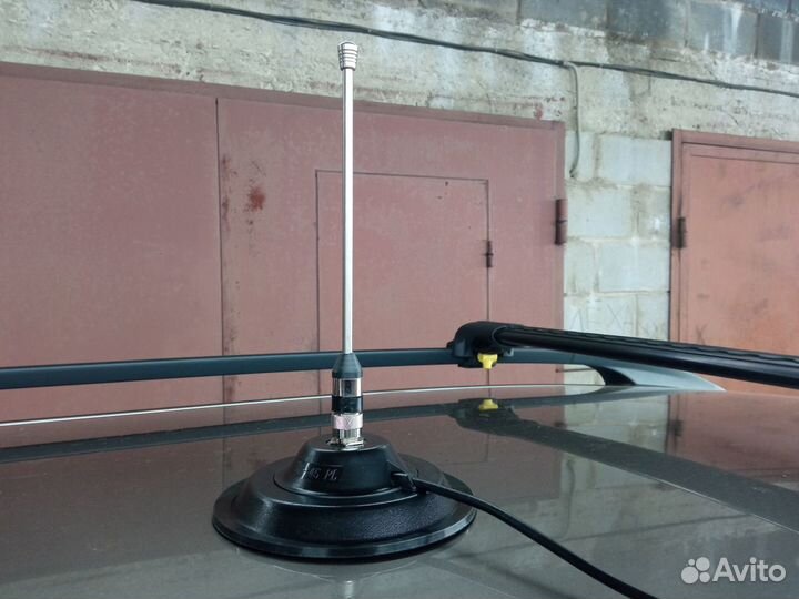 Антенна с магнитом для satcom и речных раций