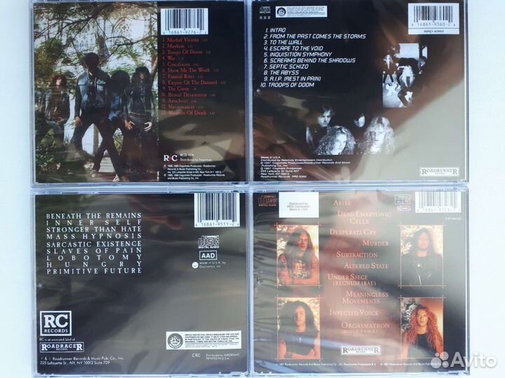 CD диски Sepultura, Soulfly, Machine Head, Gojira