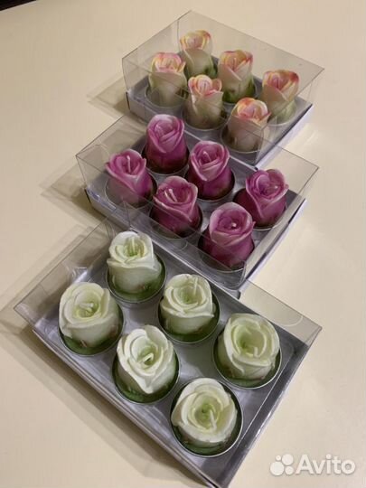 Свечи фигурные парафин роза (свечки)