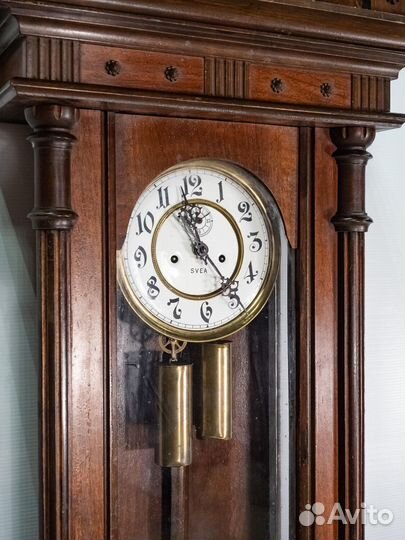 Антикварные настенные часы 1850-х гг