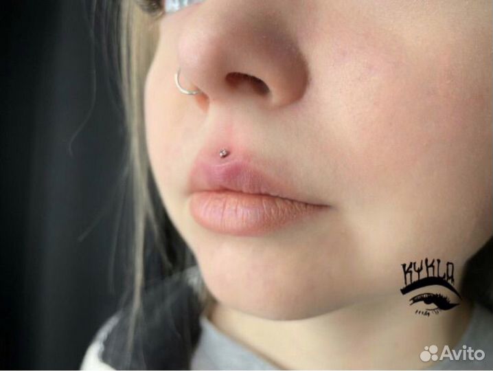 Пирсинг, прокол ушей, септум, прокол языка