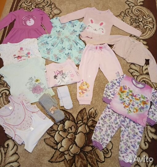 Вещи пакетом на девочку 98р