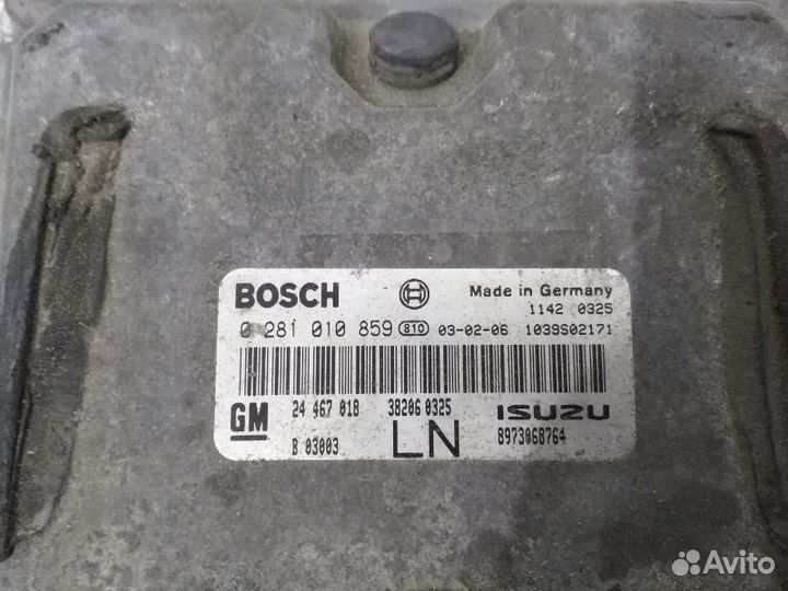 Блок управления двигателем Opel Astra G Z17DTH