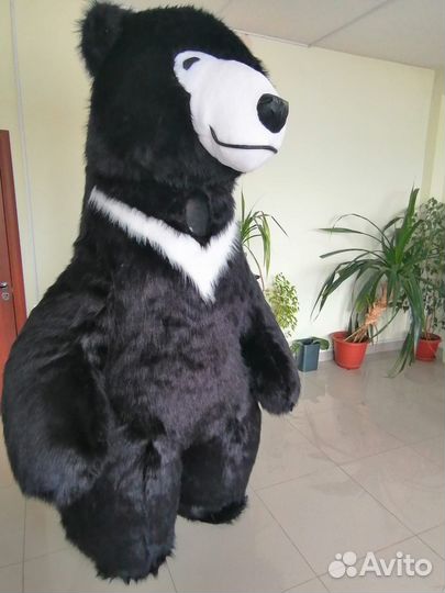 Мишка надувной,медведь новый 2м.60 см