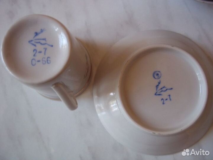 Городницкий фарфоровый завод Кофейные пары