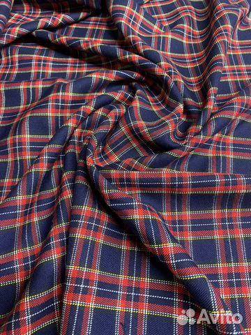 Ткань костюмная клетчатая