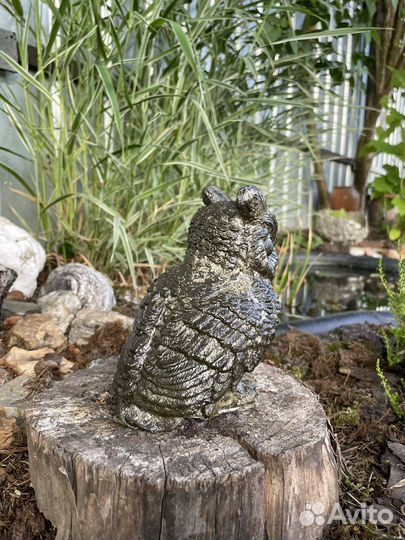 Сова из бетона. Декор для сада
