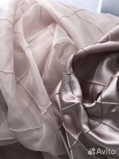 Комплект шторы и тюль компаньон