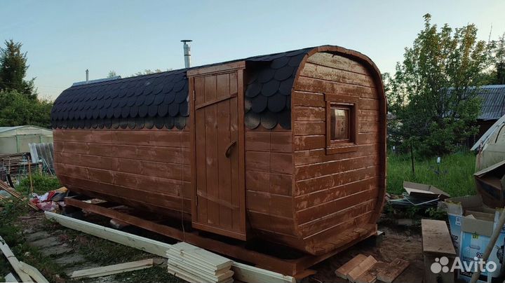Баня-бочка квадро с доставкой