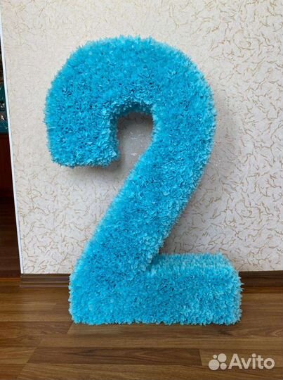 Объемная цифра 2