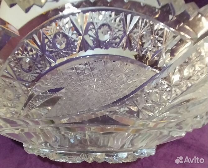 Ваза хрустальная Ладья, СССР