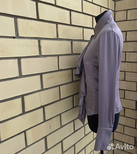 Блузка женская шелковая с воланами 46 (М)