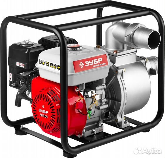 Мотопомпа бензиновая, зубр мпг-1000-80 грязная вод