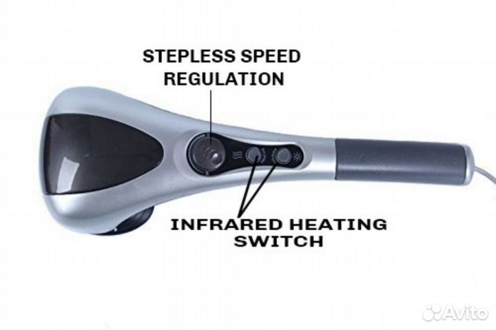 Инфракрасный ручной массажер Double Head Heating