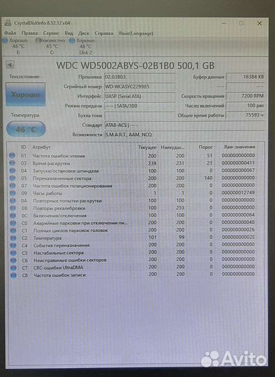 Жесткие диски 250, 320, 500Гб