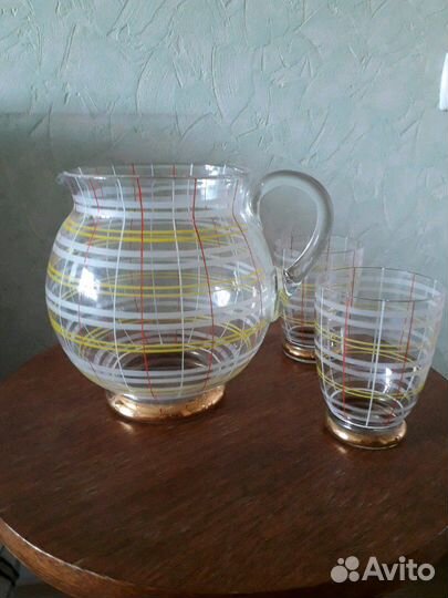 Кувшин и стаканчик Богемия