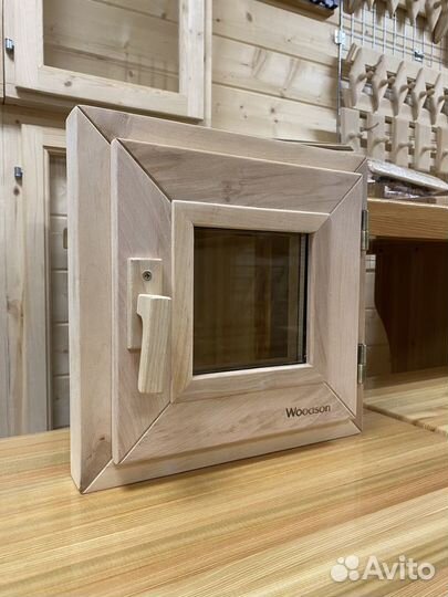 Деревянные окна для бани Ольха банные