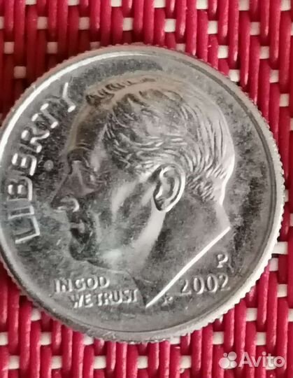 Монета One dime, один цент США