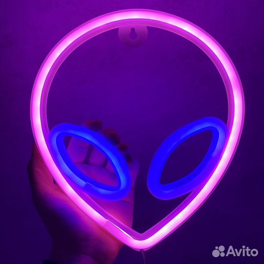 Неоновый светильник «нло»
